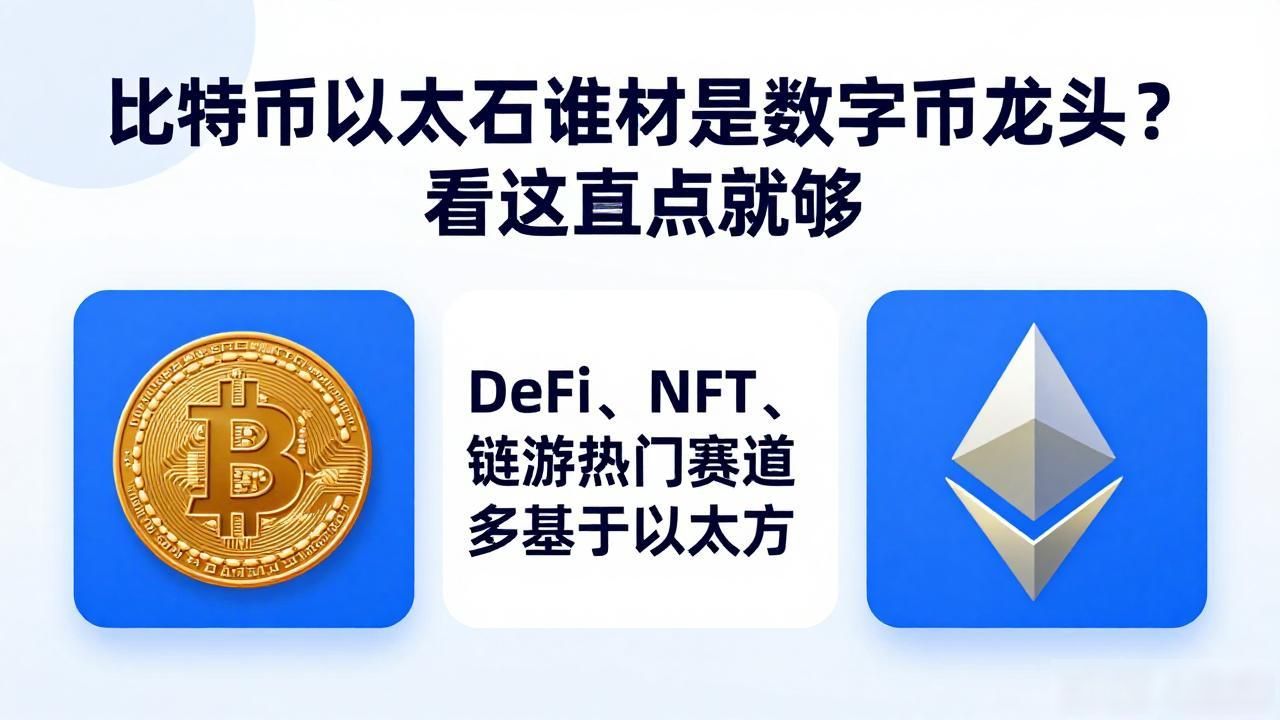 比特币以太坊谁才是数字货币龙头？看这几点就够