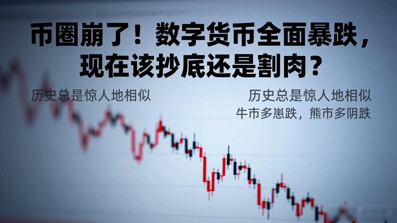 币圈崩了！数字货币全面暴跌，现在该抄底还是割肉？