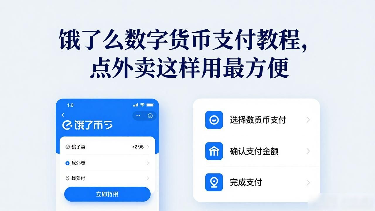 饿了么数字货币支付教程，点外卖这样用最方便