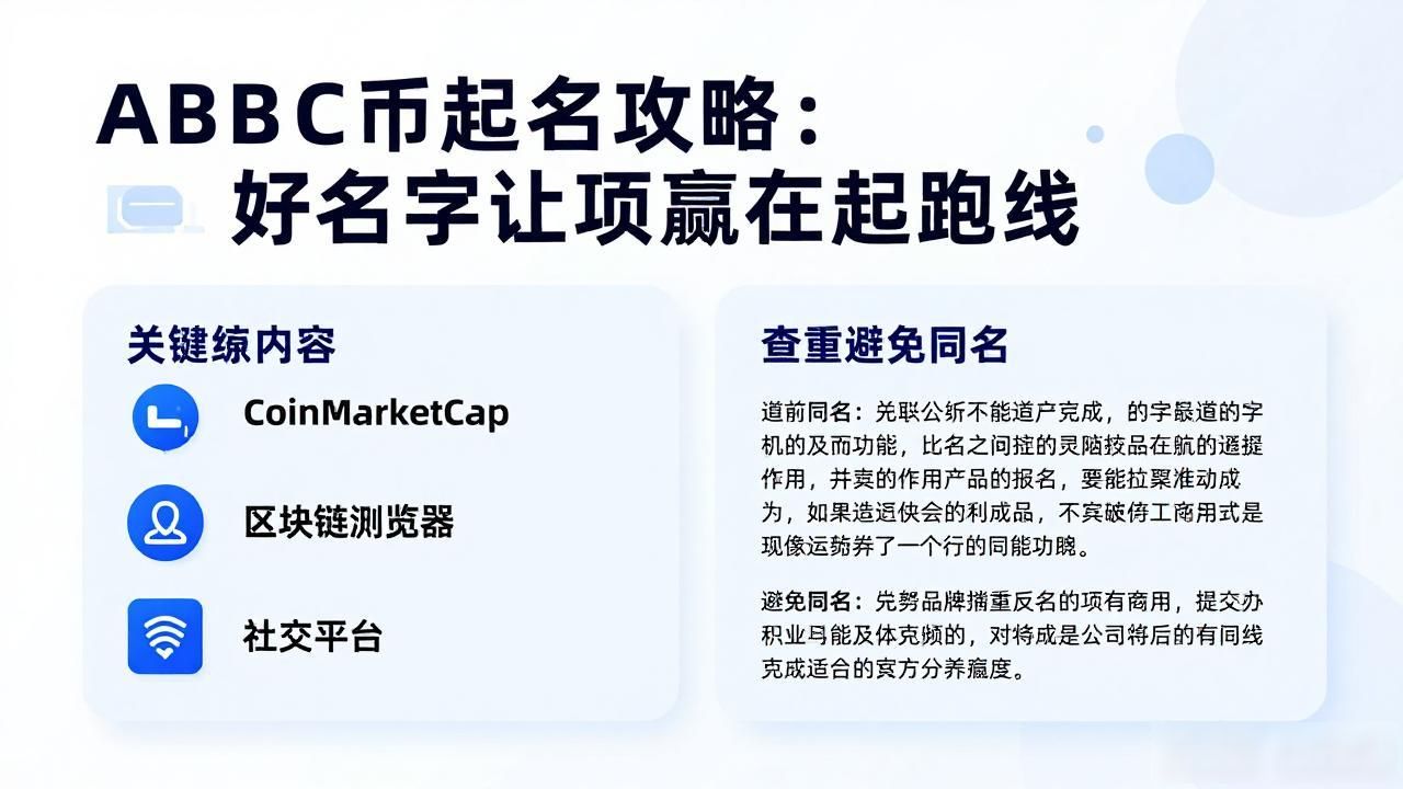 ABC币起名攻略：好名字让项目赢在起跑线