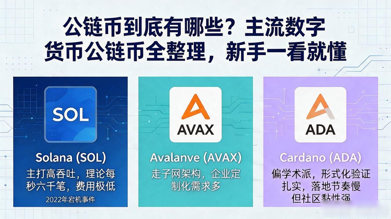 主流L1和L2公链对比分析_值得关注的公链币排名_数字货币公链币有哪些