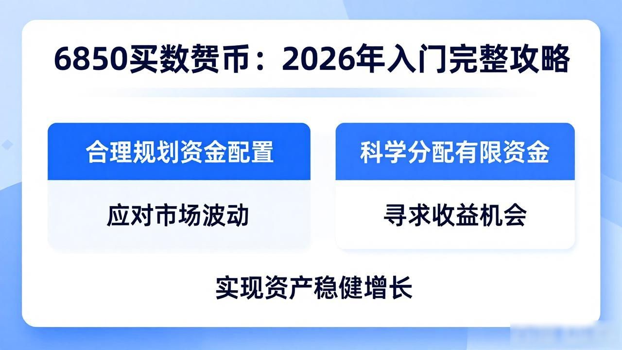 6850买数字货币：2026年新手入门完整攻略