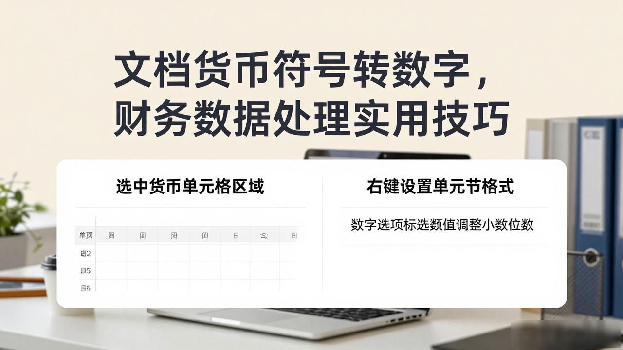 文档货币符号转数字，财务数据处理实用技巧