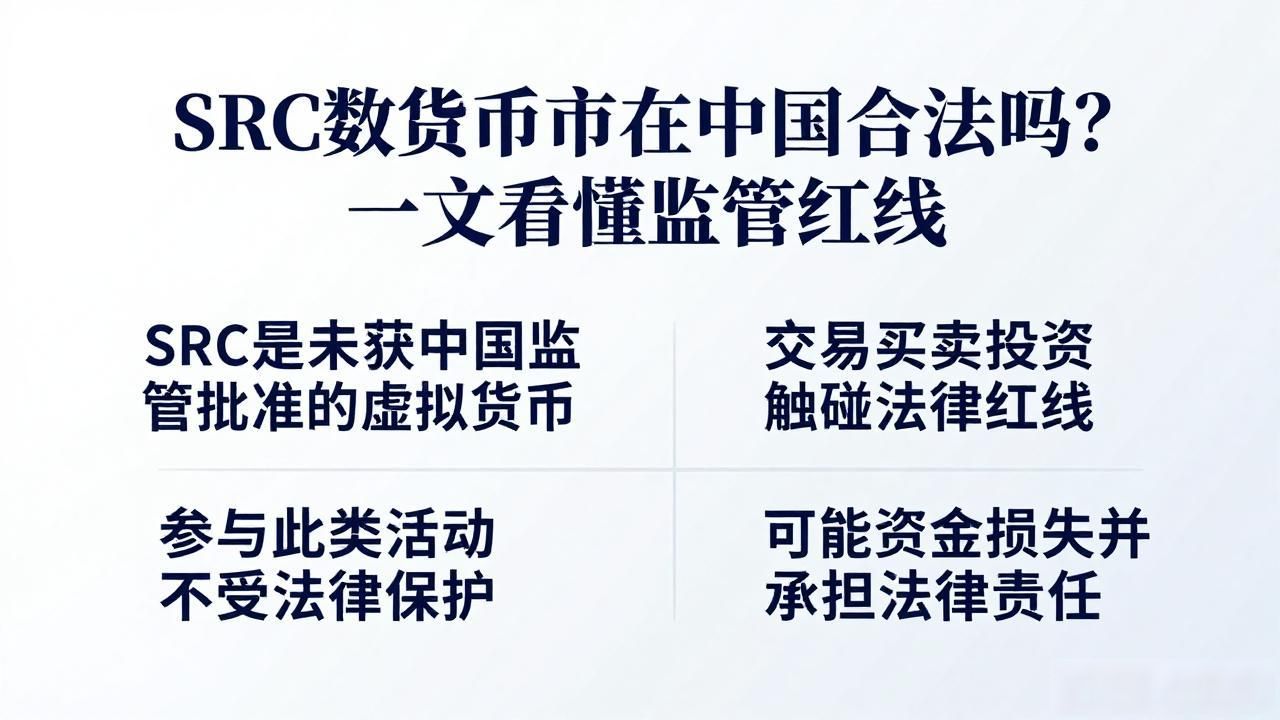 SRC数字货币在中国合法吗？一文看懂监管红线