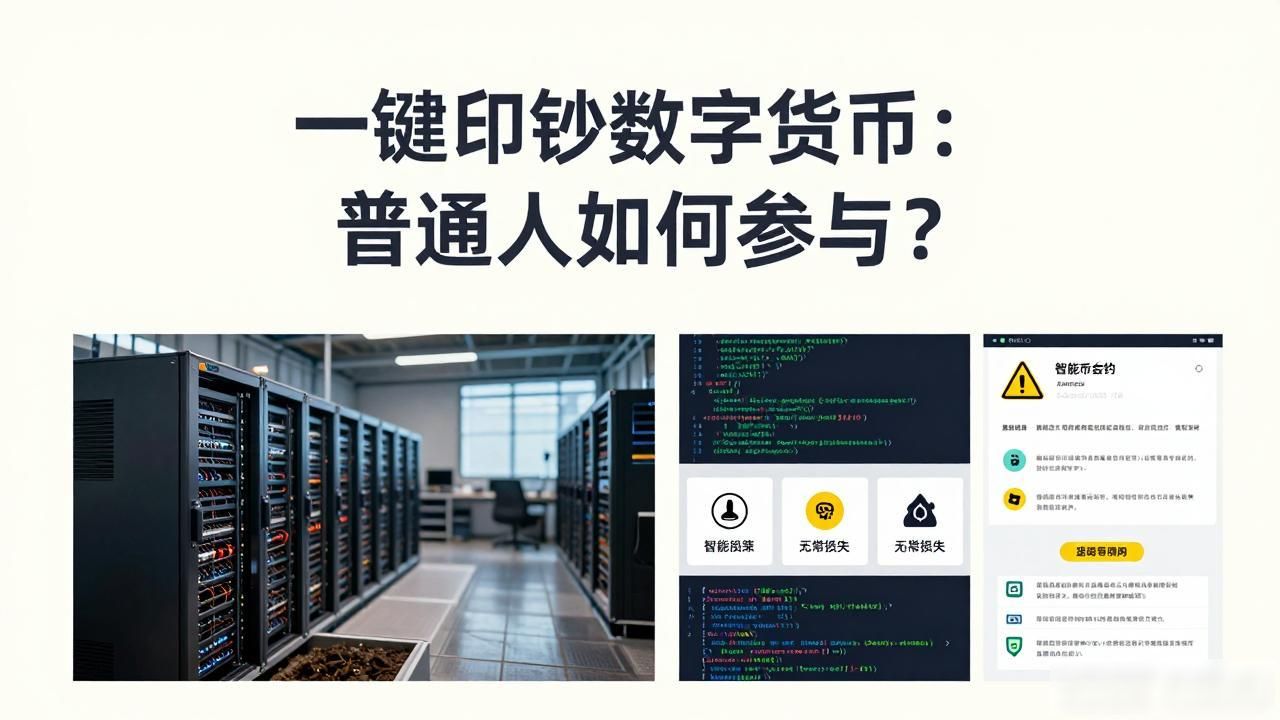 一键印钞数字货币：普通人如何参与？