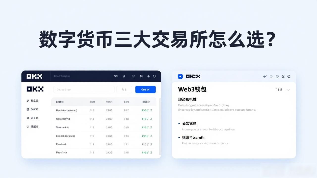 数字货币三大交易所怎么选？2026年最新对比
