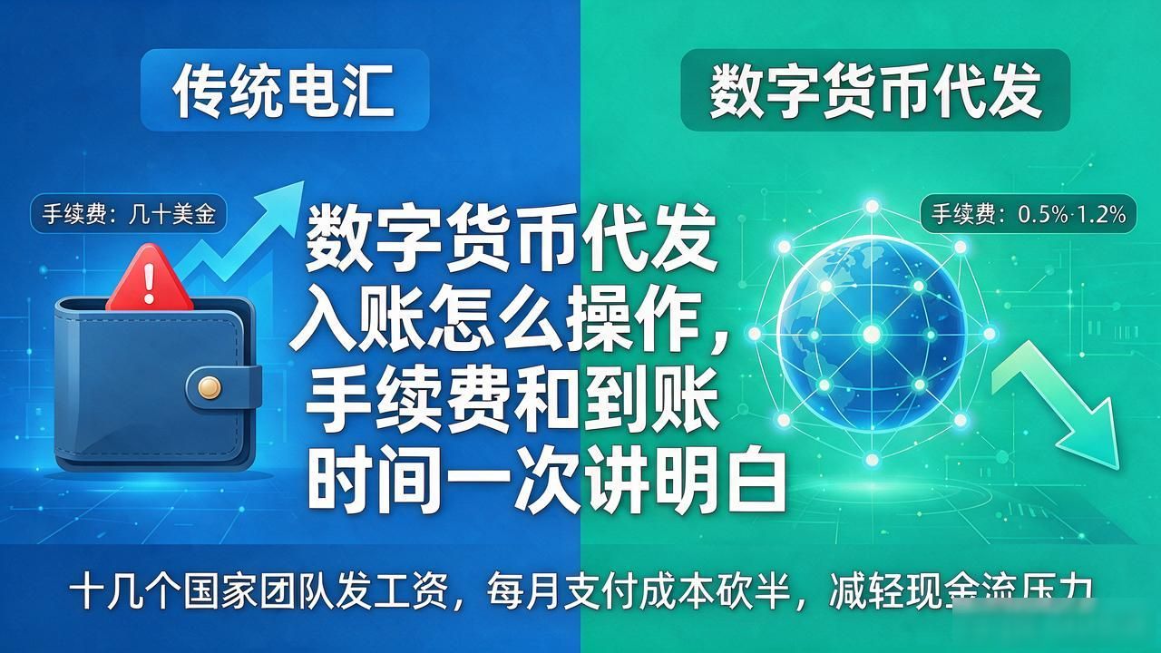 数字货币跨境发薪操作流程_USDT换法币发工资成本对比_数字货币代发入账
