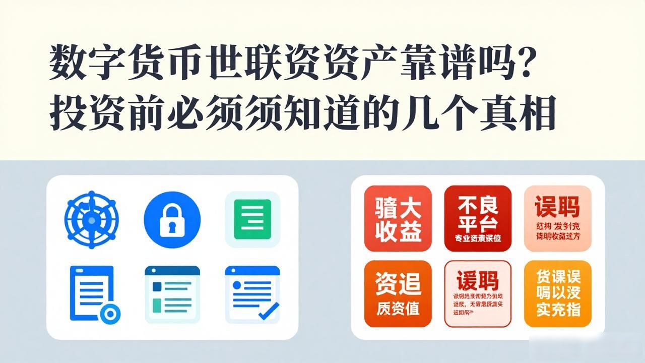 数字货币世联资产靠谱吗？投资前必须知道的几个真相