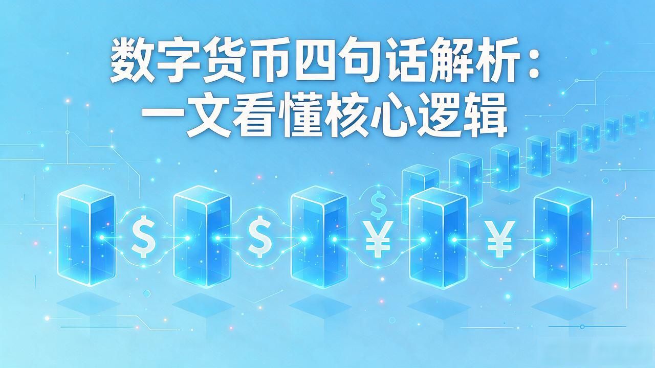 数字货币四句话解析：一文看懂核心逻辑