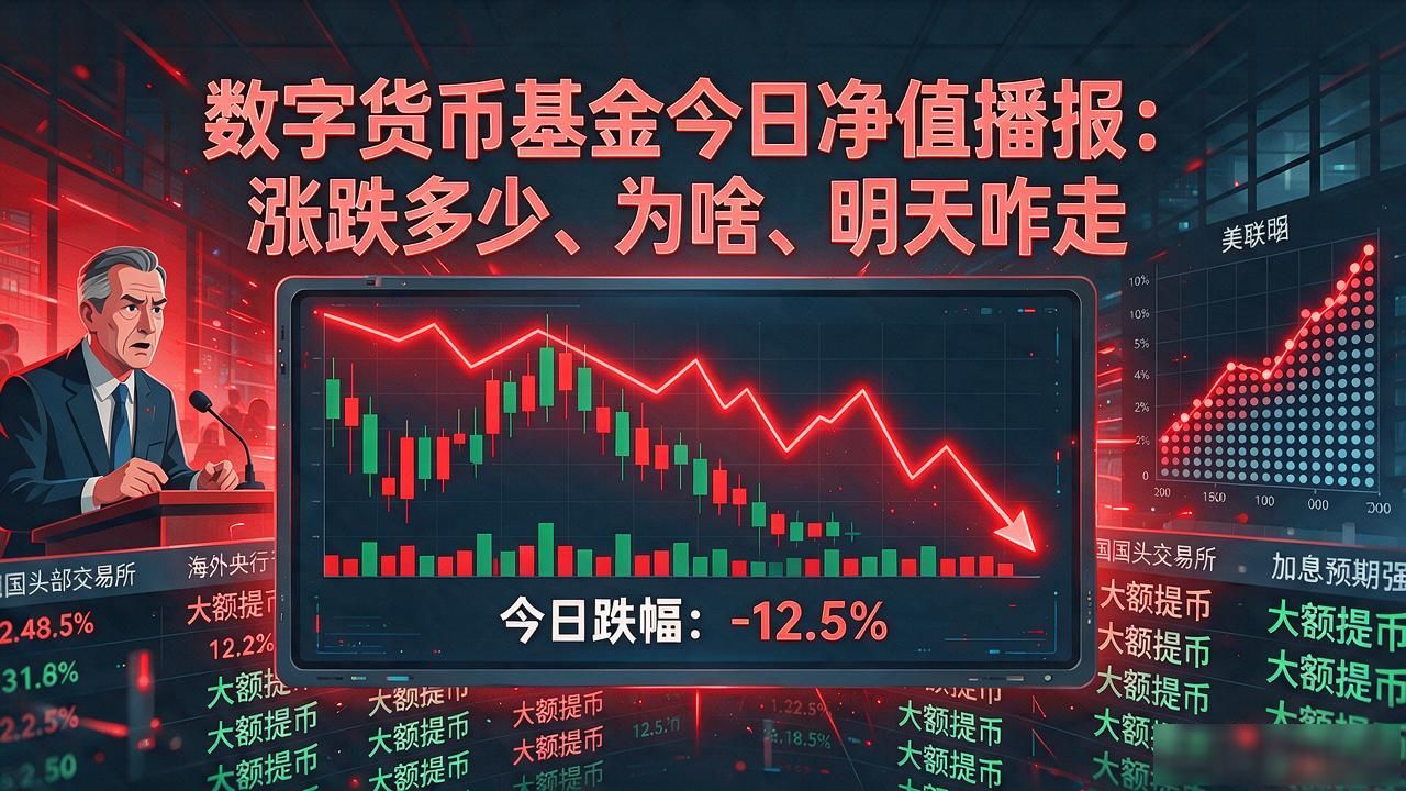 数字货币基金今日净值播报：涨跌多少、为啥、明天咋走