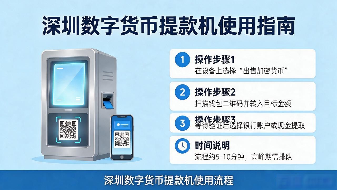 深圳数字货币提款机在哪里怎么用？