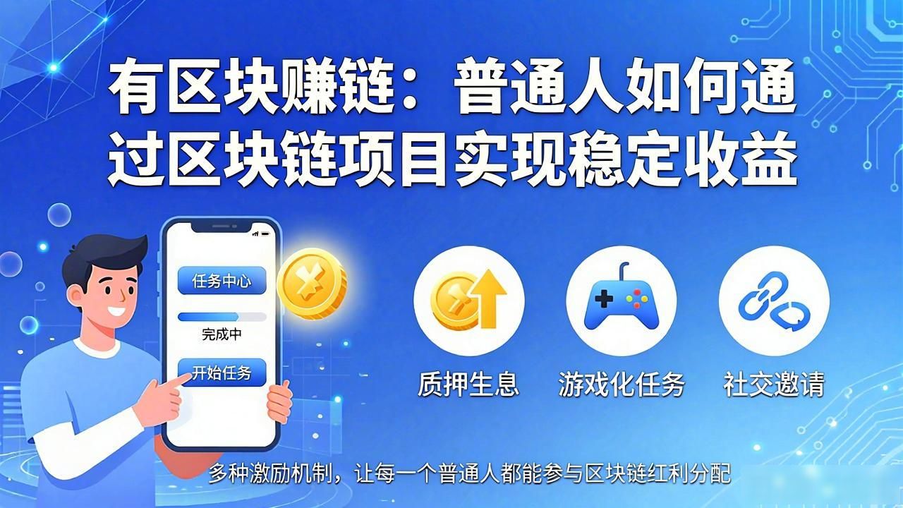 有区块赚链：普通人如何通过区块链项目实现稳定收益