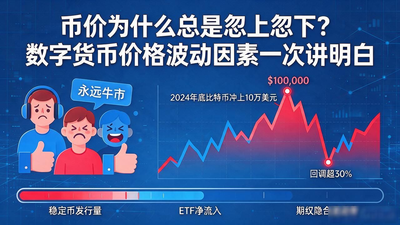 数字货币价格波动因素_加密货币价格波动底层逻辑_加密市场供需关系与情绪分析
