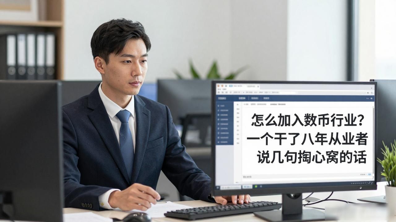 怎么加入数字货币行业？一个干了八年的从业者说几句掏心窝的话