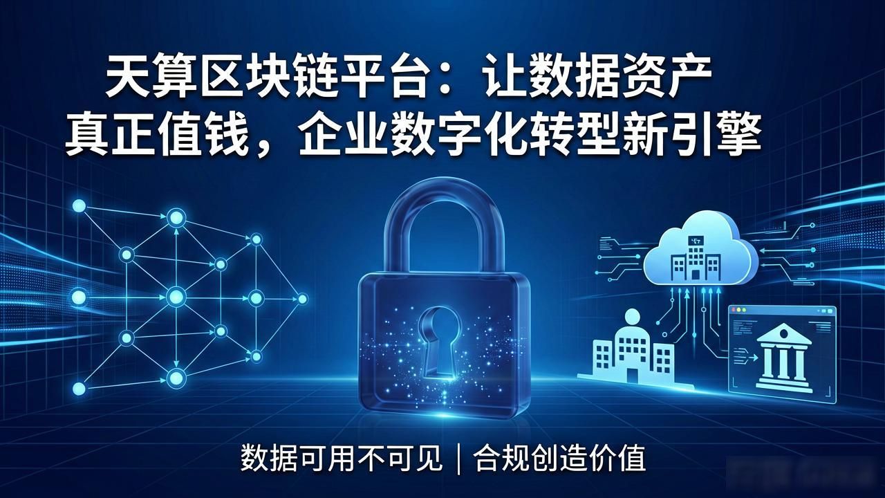 天算区块链平台：让数据资产真正值钱，企业数字化转型新引擎