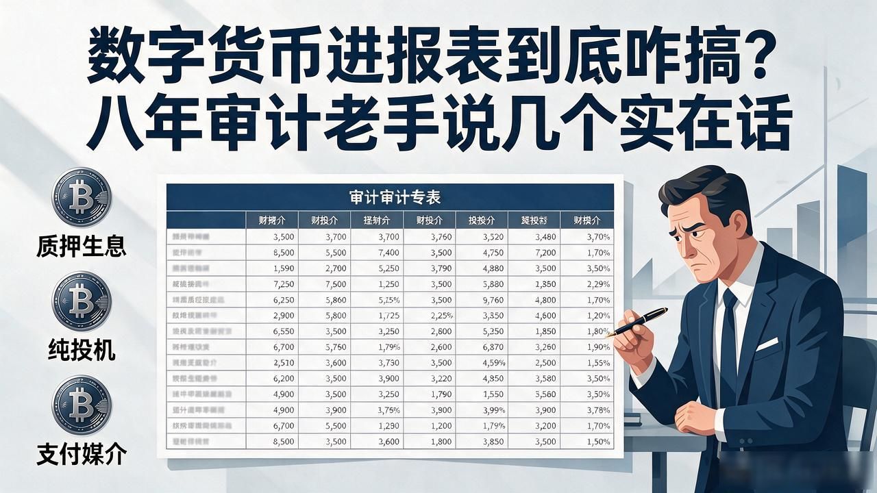 数字货币进报表到底咋搞？八年审计老手说几个实在话