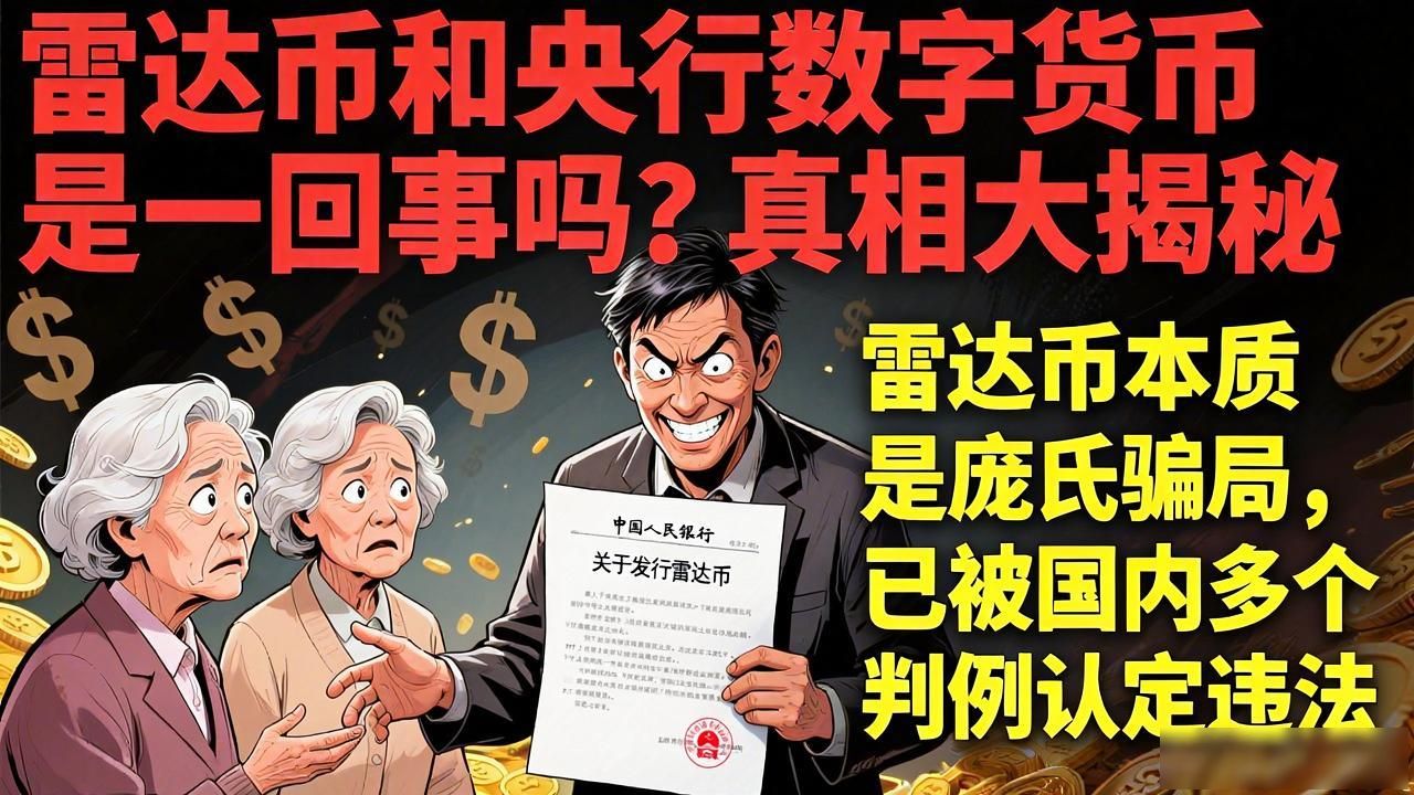 雷达币和央行数字货币是一回事吗？真相大揭秘