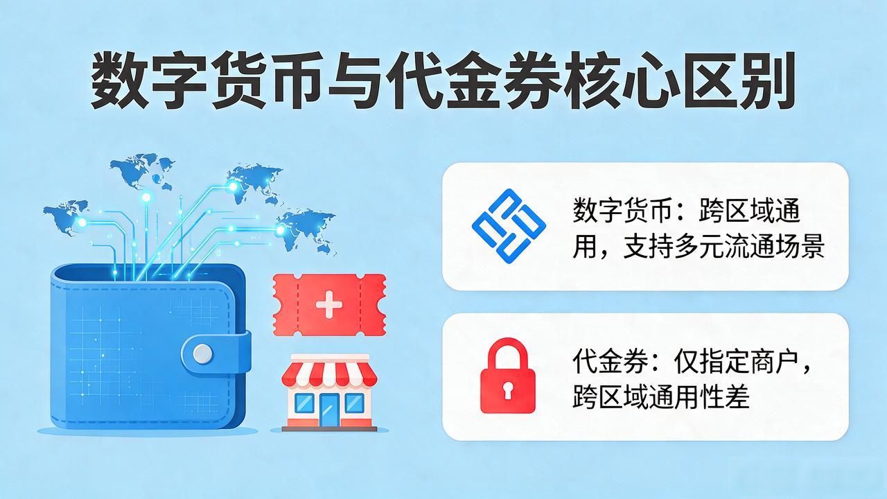 数字货币和代金券是一回事吗？一文讲清二者核心区别