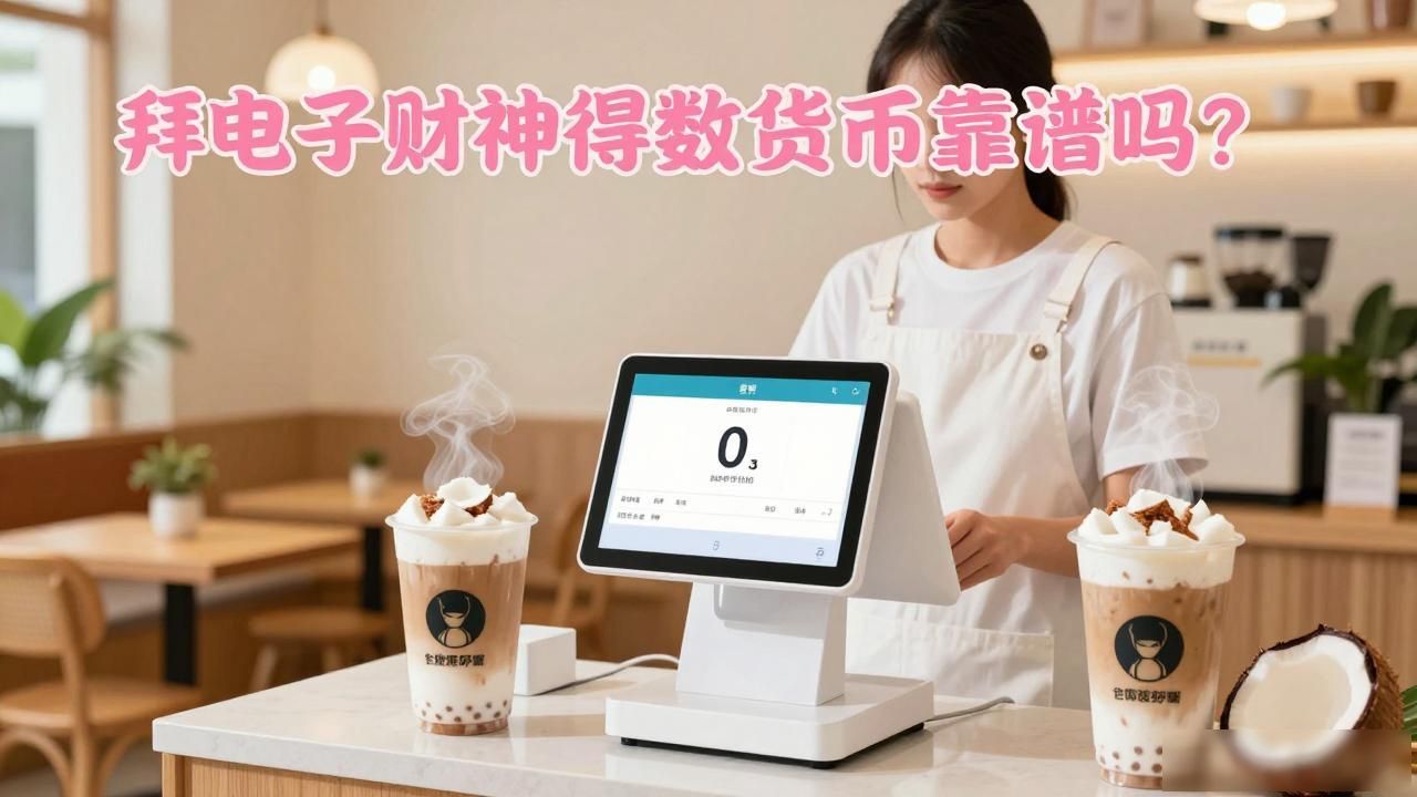 拜电子财神得数字货币靠谱吗？奶茶店小老板说几句掏心窝的话
