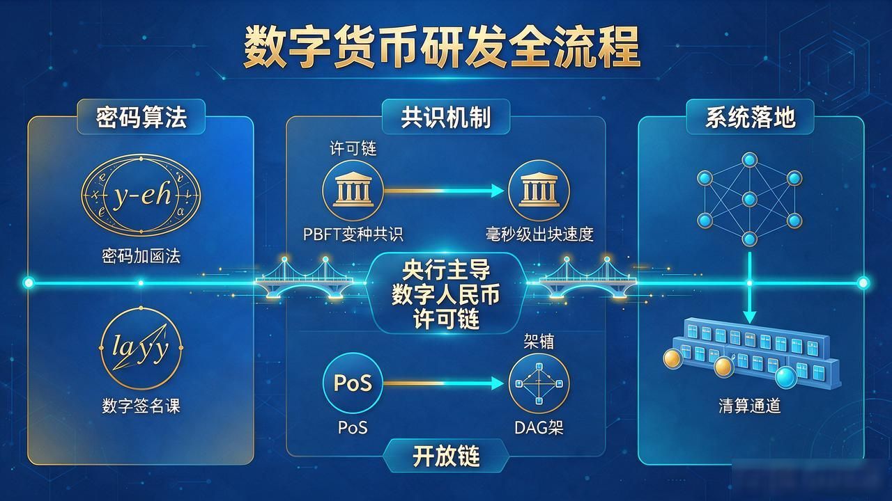 数字货币研发全流程：从密码算法、共识机制到系统落地的实操路径