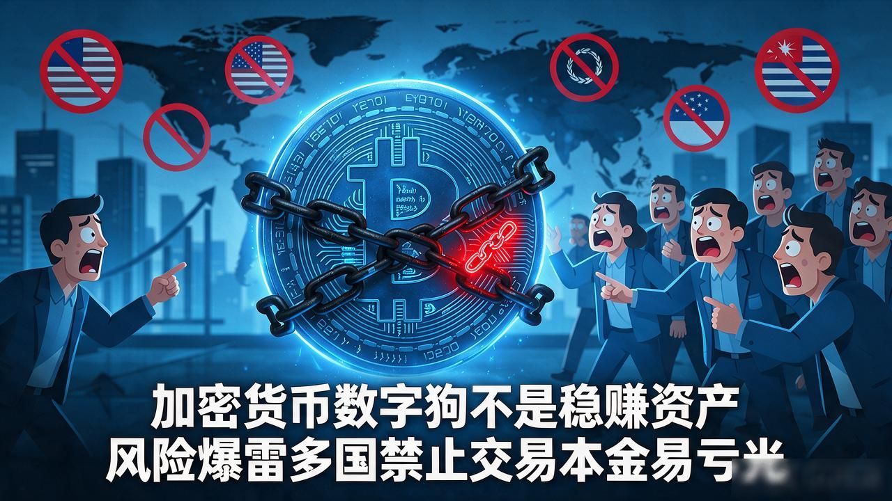 加密货币数字狗不是稳赚资产 风险爆雷多国禁止交易本金易亏光
