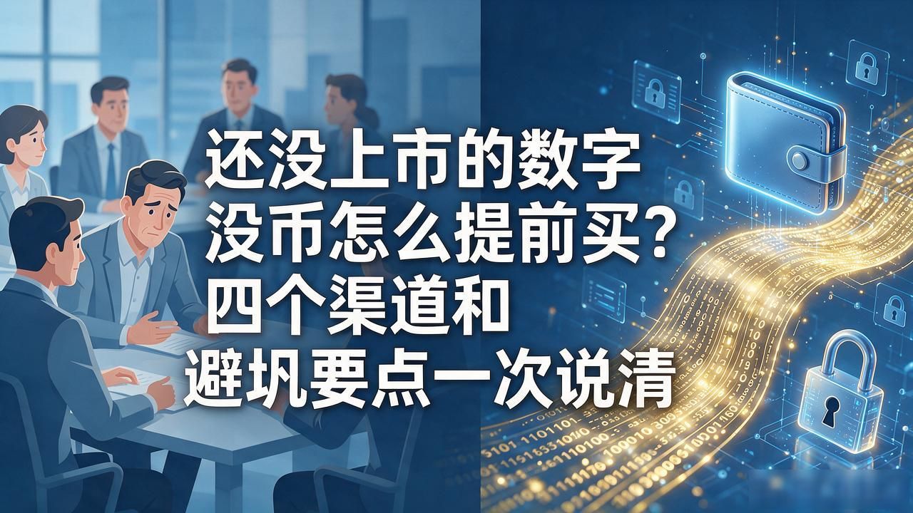 还没上市的数字货币怎么提前买？四个渠道和避坑要点一次说清