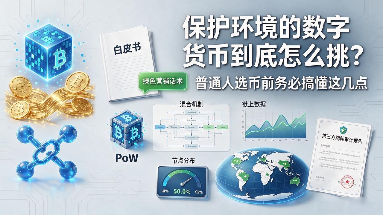 保护环境的数字货币到底怎么挑？普通人选币前务必搞懂这几点