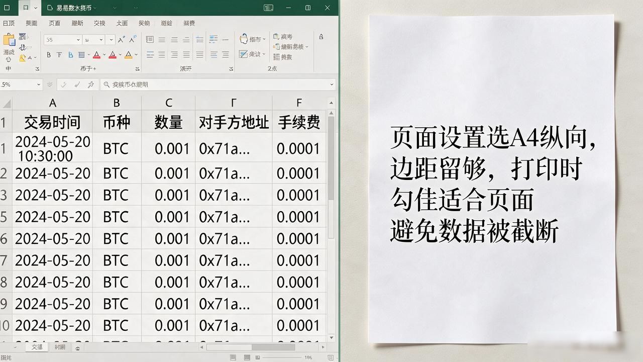 数字货币怎么打印流水_数字货币交易流水导出打印教程_交易所账单CSV文件整理方法