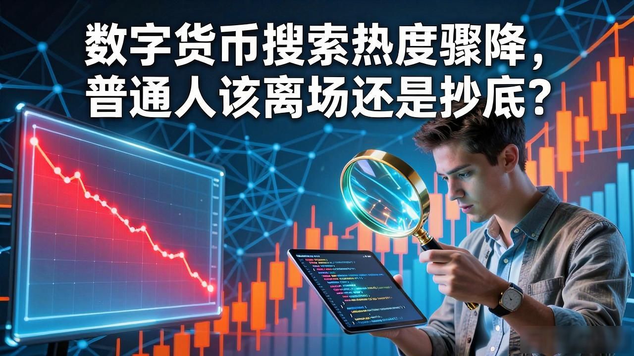 数字货币搜索热度骤降，普通人该离场还是抄底？