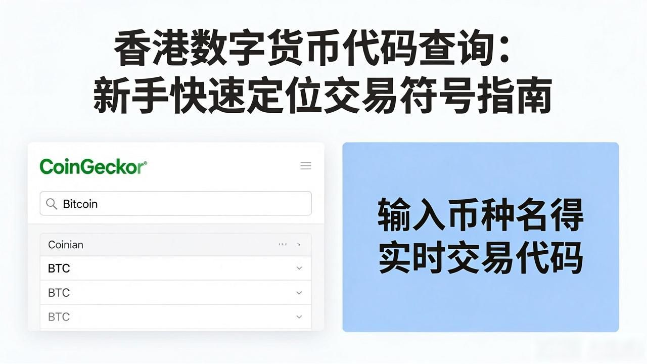 香港数字货币代码查询：新手快速定位交易符号指南