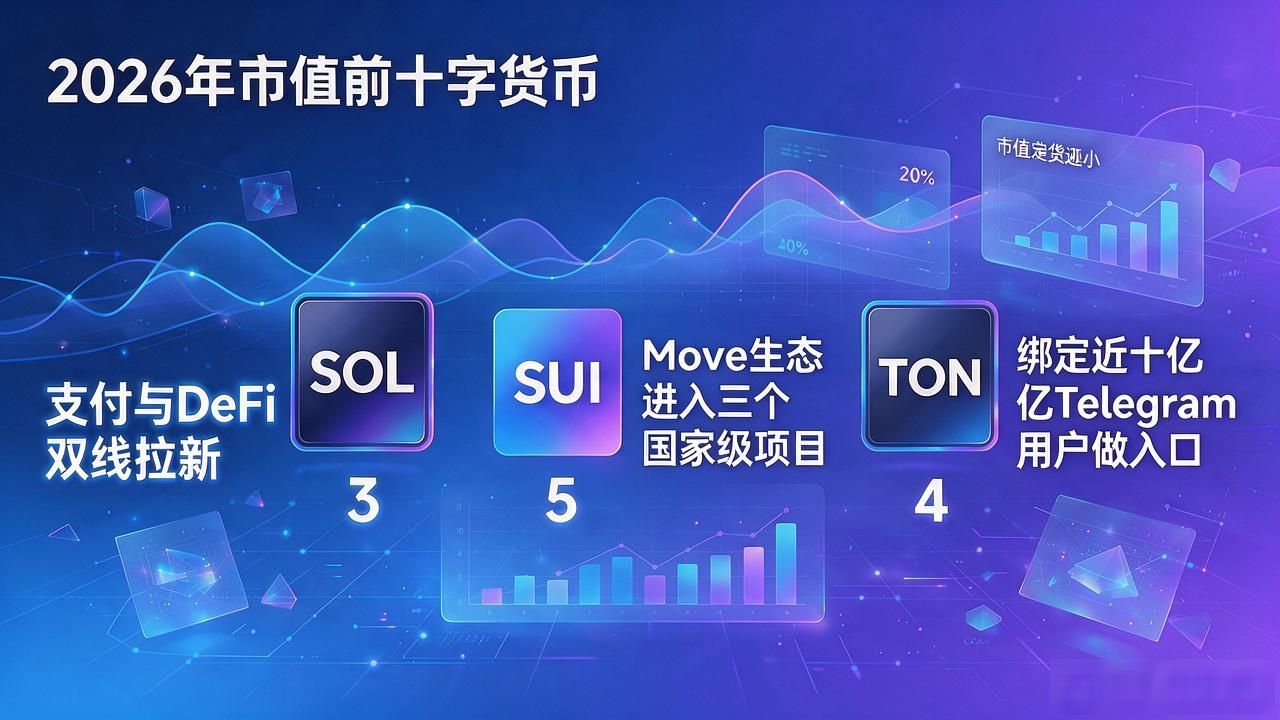 市值前十数字货币2026最新排名，谁掉了谁上位
