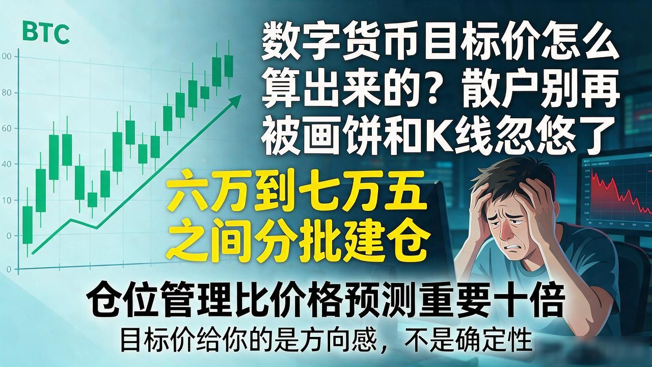 数字货币目标价怎么算出来的？散户别再被画饼和K线忽悠了