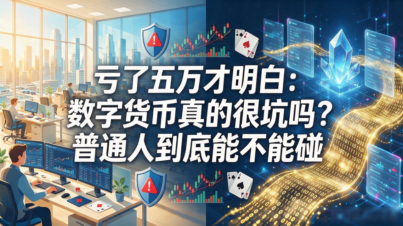 亏了五万才明白：数字货币真的很坑吗？普通人到底能不能碰
