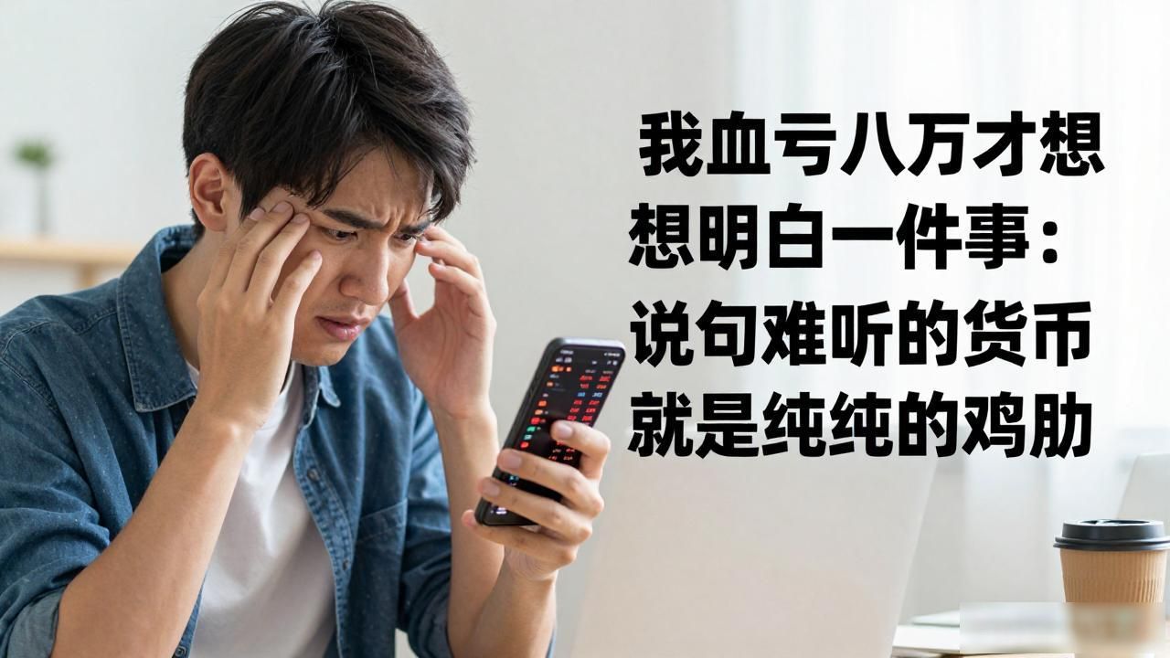 我血亏八万才想明白一件事：说句难听的，数字货币就是纯纯的鸡肋