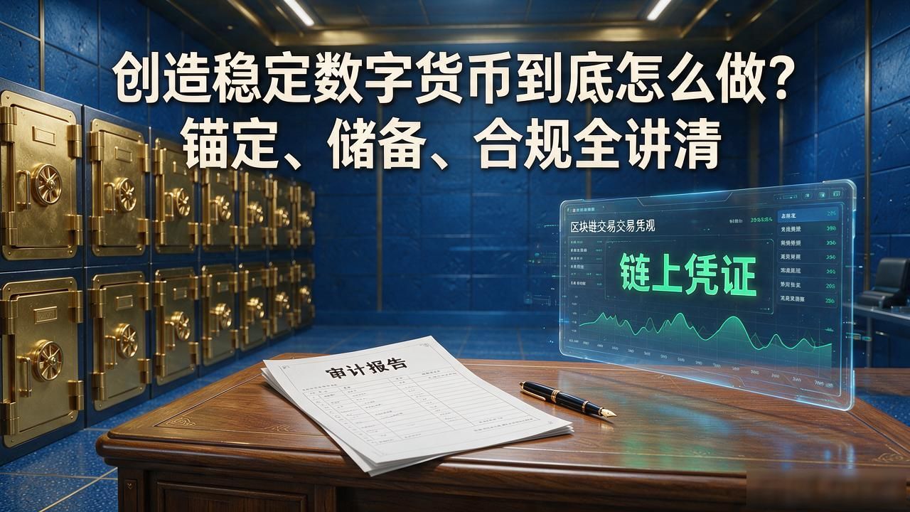 创造稳定数字货币到底怎么做？锚定、储备、合规全讲清