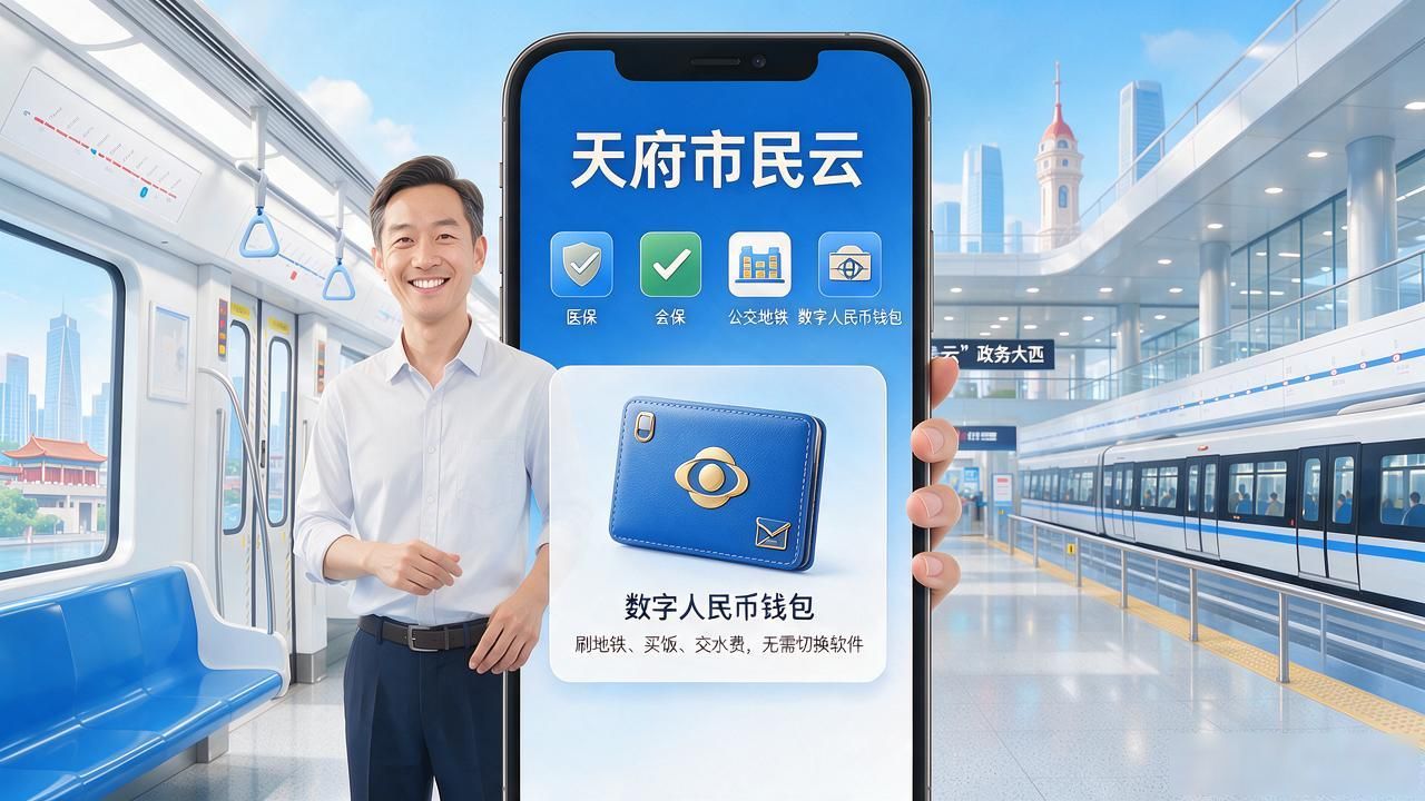 成都打工人亲测：天府市民云上花数字货币，真的几步就搞定了