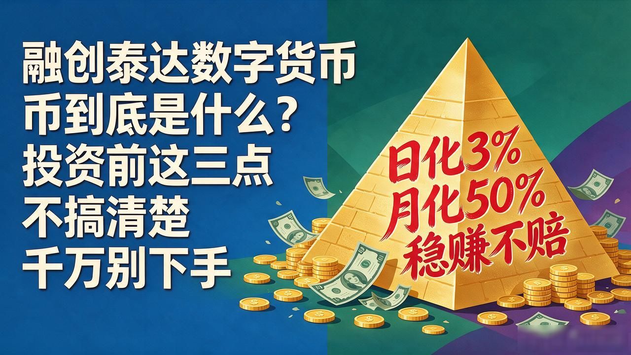 融创泰达数字货币到底是什么？投资前这三点不搞清楚千万别下手