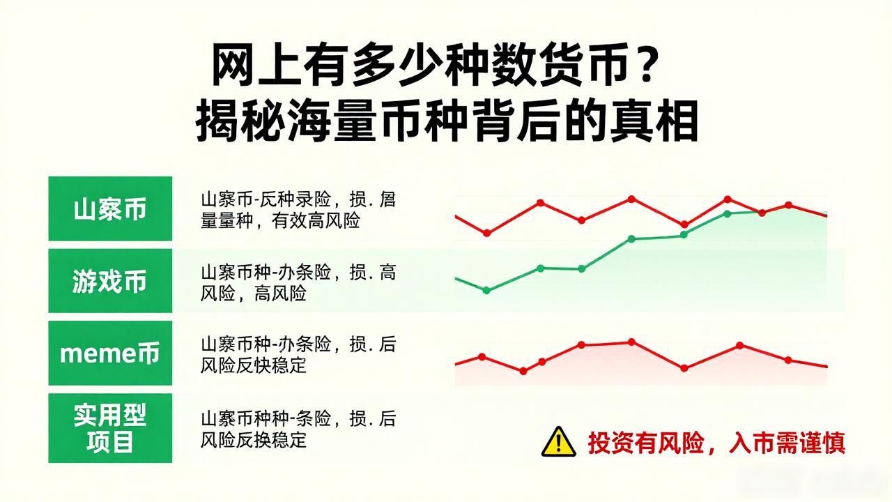 网上有多少种数字货币？揭秘海量币种背后的真相