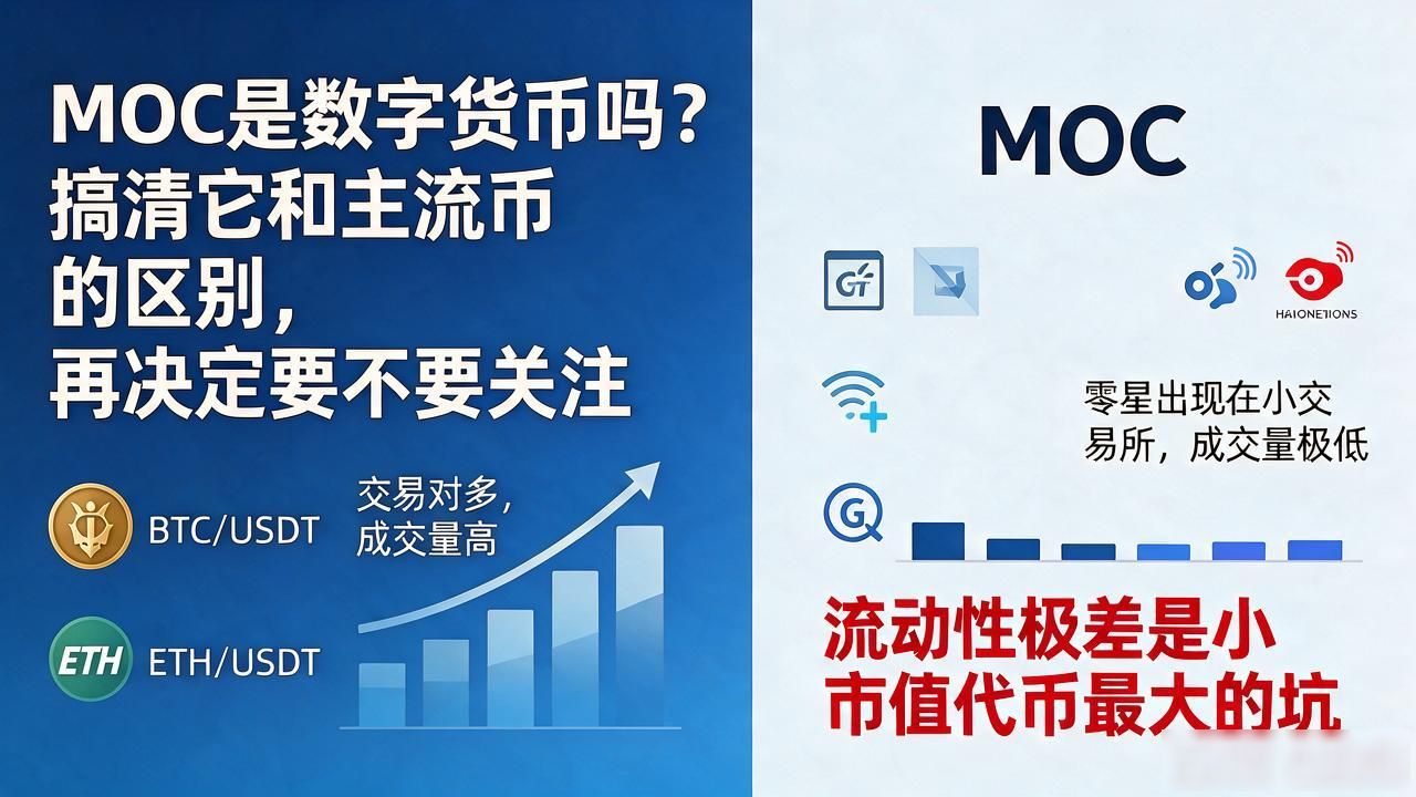 MOC是数字货币吗？搞清它和主流币的区别，再决定要不要关注