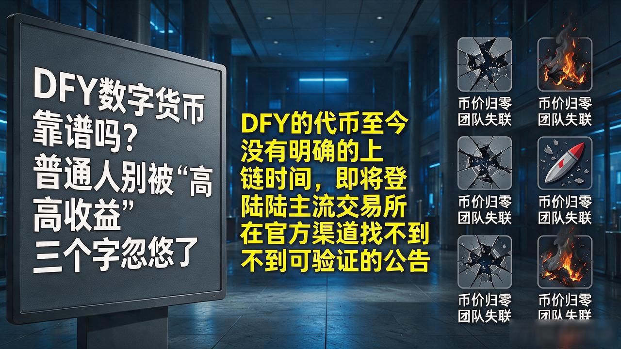DFY数字货币靠谱吗？普通人别被"高收益"三个字忽悠了