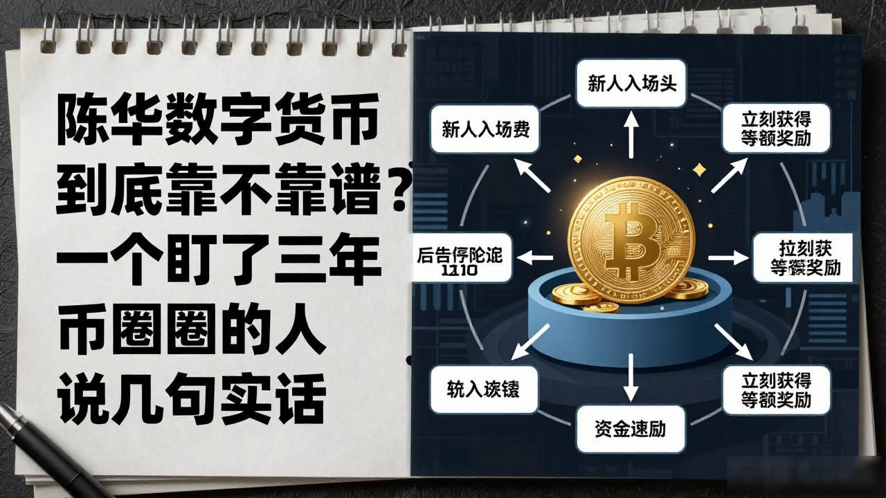 陈华数字货币到底靠不靠谱？一个盯了三年币圈的人说几句实话
