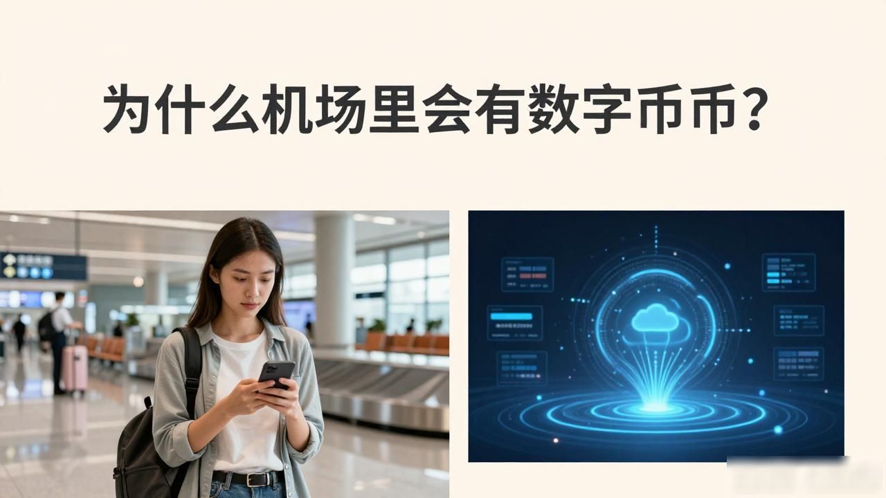 为什么机场里会有数字货币？