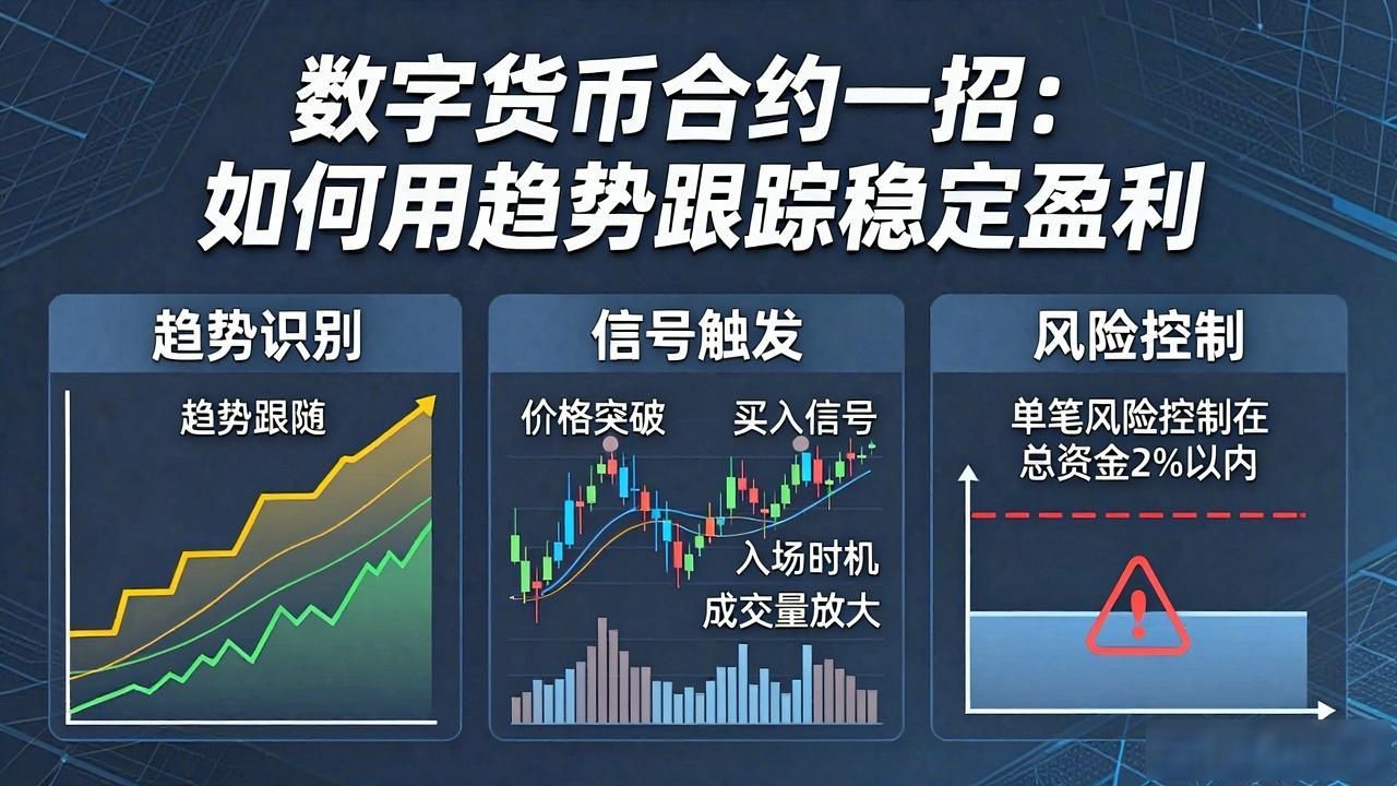 数字货币合约一招：如何用趋势跟踪稳定盈利