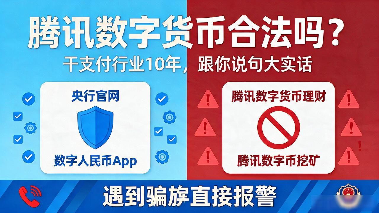 腾讯数字货币合法吗？干支付行业10年，跟你说句大实话