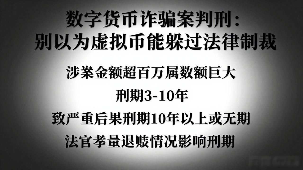 数字货币诈骗案判刑：别以为虚拟币能躲过法律制裁