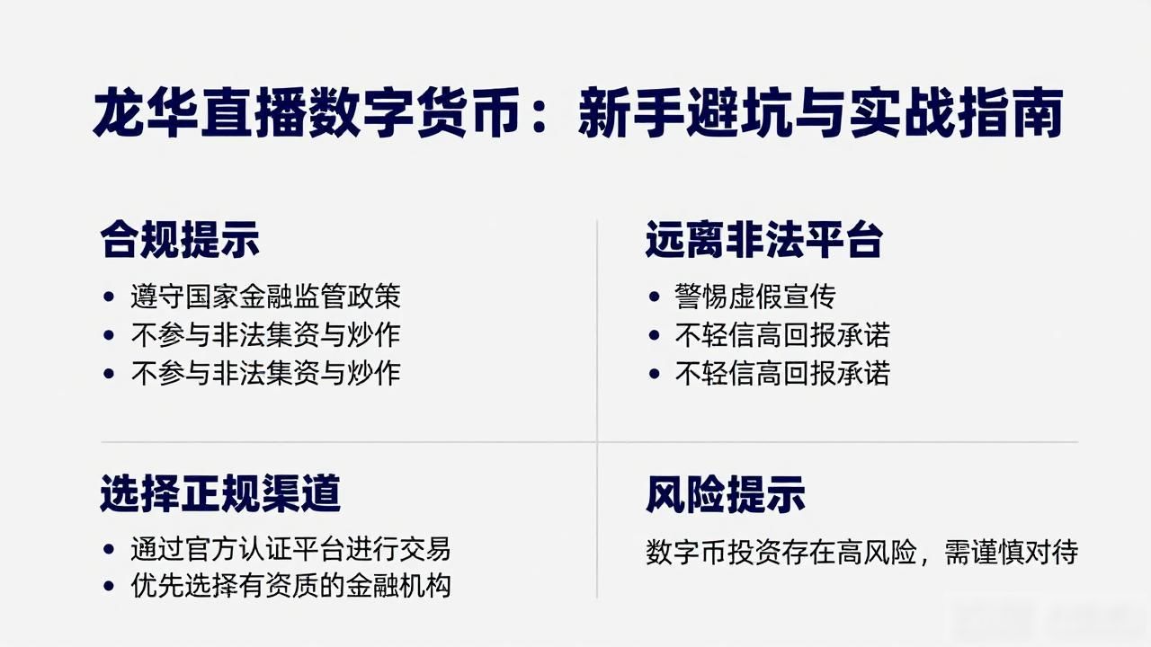 龙华直播数字货币：新手避坑与实战指南