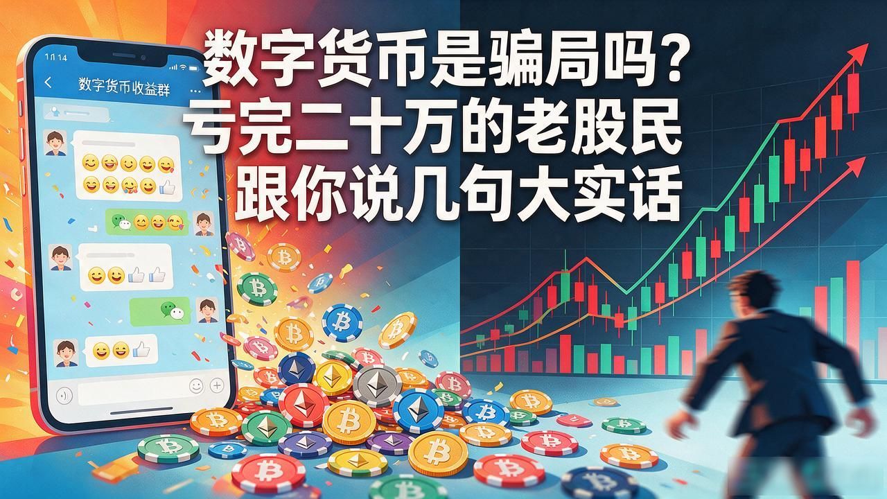 数字货币是骗局吗？亏完二十万的老股民跟你说几句大实话