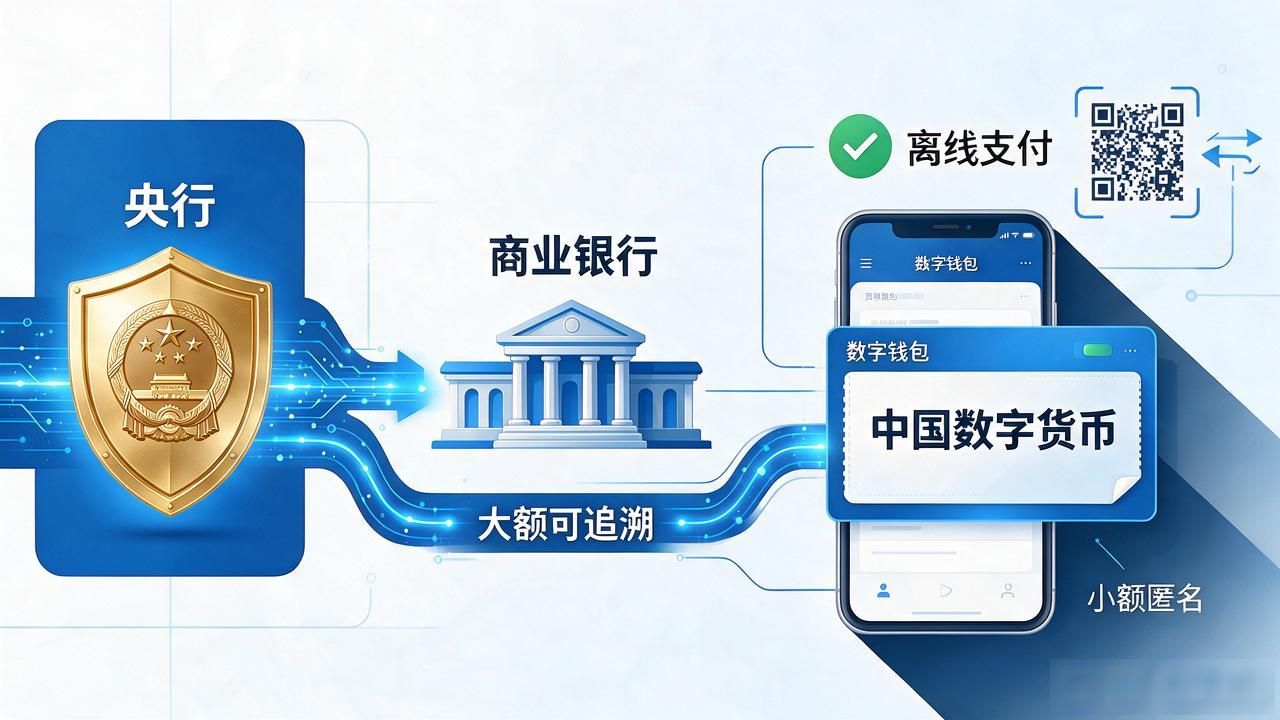 中国五星数字货币是啥？跟现金比有啥不同，普通人能用不
