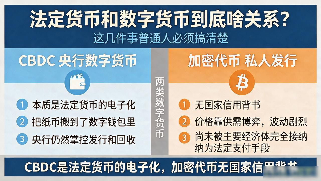 法定货币和数字货币到底啥关系？这几件事普通人必须搞清楚