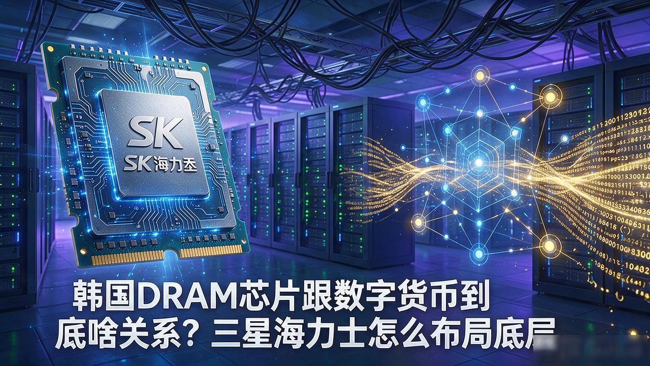 韩国DRAM芯片跟数字货币到底啥关系？三星海力士怎么布局底层